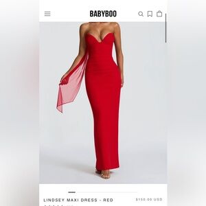 Elegant Red Maxi Dress